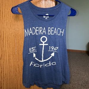 Surf-style Madeira Beach Florida tank top